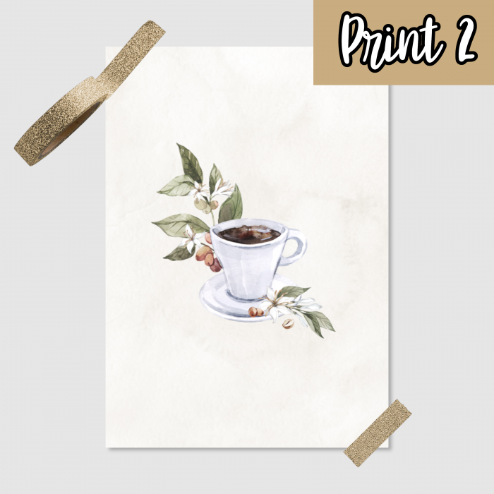 Coffee Art Print - DIN A5, A4